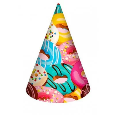 Набор колпаков ПатиБум "С Днем Рождения.Макаруны", 6шт., 4690296069193 321898