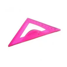 Угольник 45 гр. 10 см. INTELLIGENT BR-20 Неломающаяся, цвета НЕОН ассорти 306514