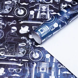 Бумага упаковочная глянцевая "Мужской стиль", 70 х 100 см 7483790