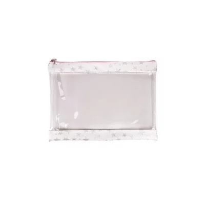 Папка для тетрадей на молнии сверху А4+А5 БЕЛАЯ (ПТ-5900) ПВХ ПТ-5900