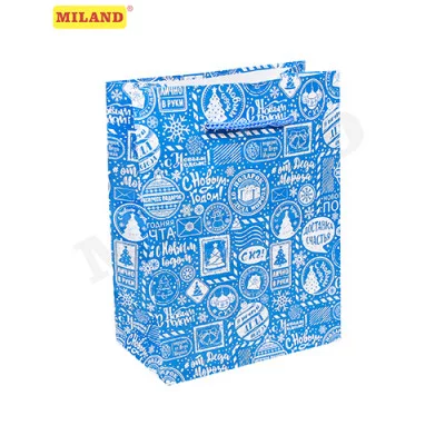 Optima Пакет подарочный с глянц. лам. 26,4x32,7x8 см (L) Подарок от Деда Мороза, 128 г ПКП-8872