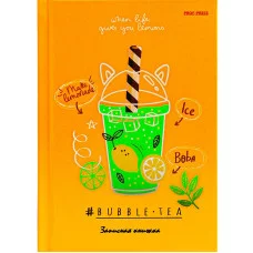 ЗАПИСНАЯ КНИЖКА. А6 64л. ЗЕЛЁНЫЙ СМУЗИ 64-6550 7БЦ, лен, глянц.ламинирование, 6+0 ПП-00189277