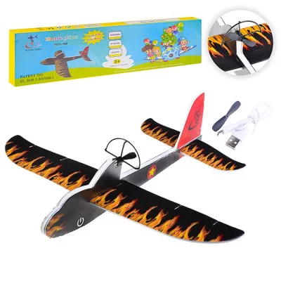 Самолет из пенопласта Electric gliders, вращается пропеллер, в коробке U035362Y