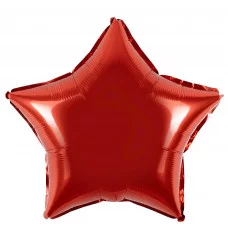 Шар (18\'\'/46 см) Звезда, Красный, 1 шт. 120103