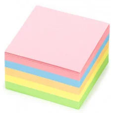 Блок для записей INFORMAT 9х9х5 см Куб непроклеенный ассорти пастель 5 цв. 80 г/м2 215427 Блок для записей INFORMAT 9х9х5 см Куб непроклеенный ассорти пастель 5 цв. 80 г/м2 215427