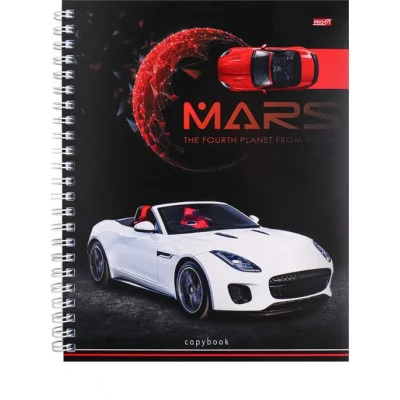 Тетрадь КЛЕТКА 80л. МАРСИАНСКИЕ МАШИНЫ (80-5888) на гребне. цвет.мелов.обложка TМ"Profit" ТК8168