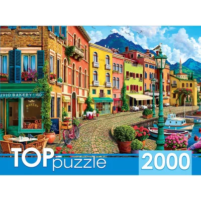 TOPpuzzle. ПАЗЛЫ 2000 элементов. ХТП2000-1595 Прогулка по солнечной набережной