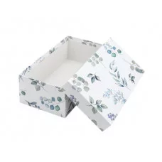 Коробка прямоугольная подарочная Акварель и листья 19 х 13 х 8 см РазборПП-4531