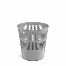 Корзина для бумаг сетчатая пластиковая ErichKrause Classic, 9л, серый 55909