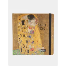 MyArt. КВАДРАТНЫЙ СКЕТЧБУК. Густав Климт. Поцелуй 468-0-088-48543-0