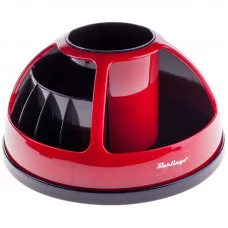 Настольная подставка Berlingo "BR", вращающаяся, черный/красный BERLINGO_ 162539