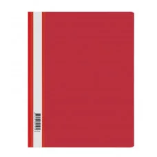 Папка-скоросшиватель пластик. СТАММ А4, 120мкм, красная с прозр. верхом 355666