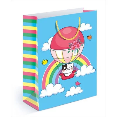 Пакет подарочный (ML) котенок на воздушном шаре Хорошо 15.11.01332