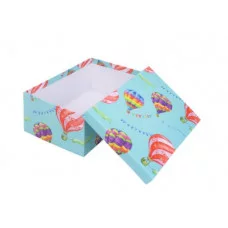 Коробка прямоугольная подарочная Полет шаров 31X23X13.5 см РазборКОР-7818