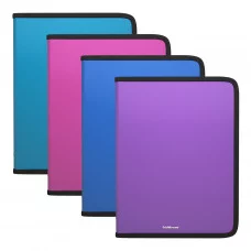 Папка для тетрадей на молнии пластиковая ErichKrause® Diagonal Vivid, A4+, ассорти   50351