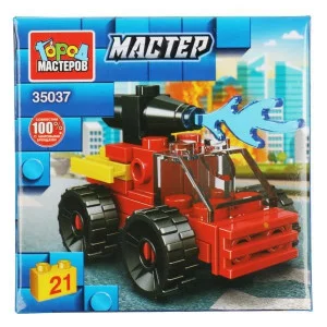 Конструктор ПОЖАРНАЯ МАШИНА, 21 дет. Город мастеров 359461