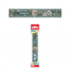 Линейка пластиковая ErichKrause® Natural Life, 15см, во флоупаке (green) 55426