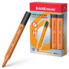 Текстмаркер ErichKrause Visioline V-17 Neon цвет чернил оранжевый 56703