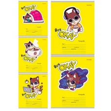 Тетрадь КЛЕТКА 18л. ВСЁ ОКЕЙ (18-5590) цвет.мелов.обл. 225079