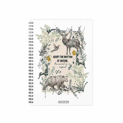 Тетрадь общая с пластиковой обложкой на спирали ErichKrause Natural Life, А5, 80 листов, клетка 54131