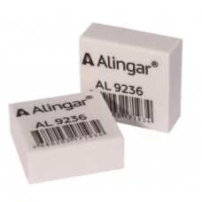 Ластик Alingar, синтетический каучук, квадратный, цвет белый, 25*25*10 мм AL9236