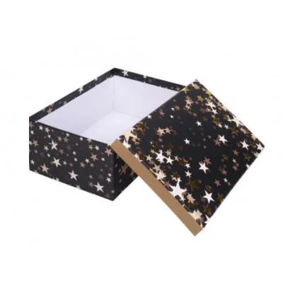 Коробка прямоугольная подарочная Звездопад 29X22X12.5 см РазборКОР-7817