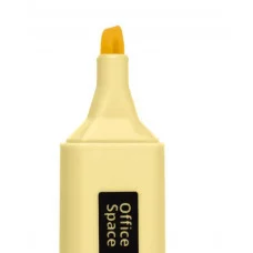 Текстовыделитель OfficeSpace пастельный цвет, желтый, 1-5мм 347848