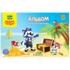 Альбом для рисования 32л А4 на скрепке Мульти-Пульти Для мальчиков 305185