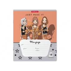 Тетрадь школьная ученическая ErichKrause® Top Models, 18 листов, линейка 58389 ТЛ2127