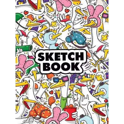 СКЕТЧБУК А5. ГУСЬ (выб.лак, красная резинка) 467-0-159-24739-5