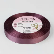Лента атласная №84 12мм*25±1ярд бурый АУ 5036866