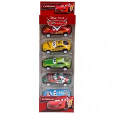 Машина металл тачки набор 7,5 см, инерция, 5 шт,в ассорт, кор. Технопарк RR-SET-0047-R (288)