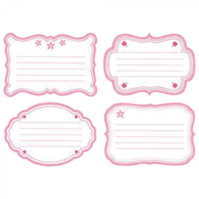 Наклейка для тетрадей серия -Для девочек- 16шт в пакете с европодвесом