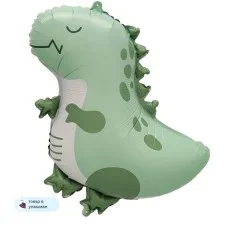 Шар (23\'\'/58 см) Фигура, Динозаврик, Зеленый, Сатин, 1 шт. в уп. 26125P