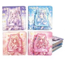 Записная книжка А7 100л. DG-145 "Stargirl Glisten" 8.5*8.5см, твердая обложка, цветной блок, декор-значок, ассорти, в ПВХ-пакет MNZZL-1112 331686