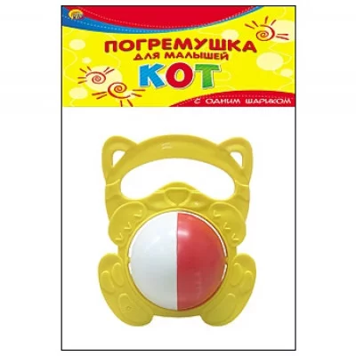 ПОГРЕМУШКА ДЛЯ МАЛЫШЕЙ. КОТ (Арт. И-1769)