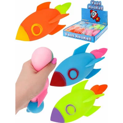 Антистресс-мялка "Ракета" цвет микс, 14,5х7,5 см (Арт. ИК-4371) 1шт