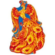 Ф-7454 Плакат вырубной А3. Жар-птица (с блестками в лаке)