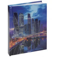 ЕЖЕДНЕВНИК А6, 160л. НОЧНЫЕ ОГНИ МЕГАПОЛИСА - 1 (160-0367) 7БЦ, глянц.ламинация,недатированный 160-0367