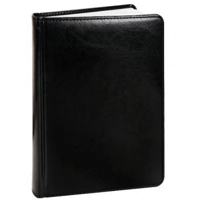 ЕЖЕДНЕВНИК А5, 160л. недатир. TOUCH SKIN - DEEP BLACK (160-3186) кожзам (черный) 160-3186
