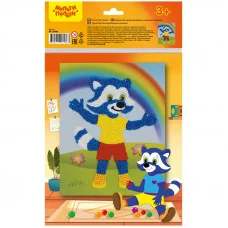 Аппликация из цветных шариков пенопласта Мульти-Пульти "Енот" 289041