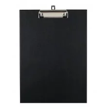 Планшет с зажимом OfficeSpace А4, ПВХ, черный 349960