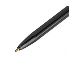 Ручка шариковая СТАММ "049" черная, 0,7мм, тонированный корпус 346455