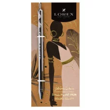 Ручка шар. LOREX Slim Chic GOLDEN BEAUTY синий 0,7 мм металл ассорти 238197