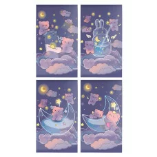 Блокнот А7 40 л. кл. Schoolformat ВОЛШЕБНЫЕ МИШКИ 249023