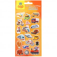 Наклейки объемные Мульти-Пульти "Машинки и самолетики" 300825