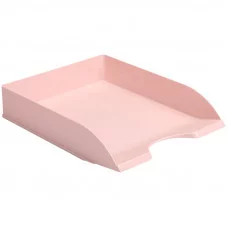 Лоток для бумаг горизонтальный Стамм "Дельта. Voyage. Paris", розовый