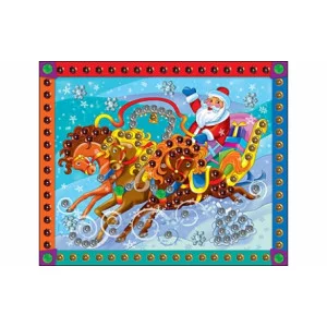 МОЗАЙКА ИЗ ПАЙЕТОК. ДЕД МОРОЗ (Арт. М-8541)