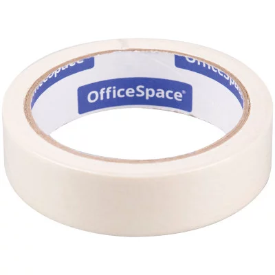 Клейкая лента малярная OfficeSpace, 25мм*25м, ШК Спейс 255782