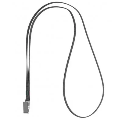 Лента для бейджа ErichKrause 42 см, металлический клип, серый 63717